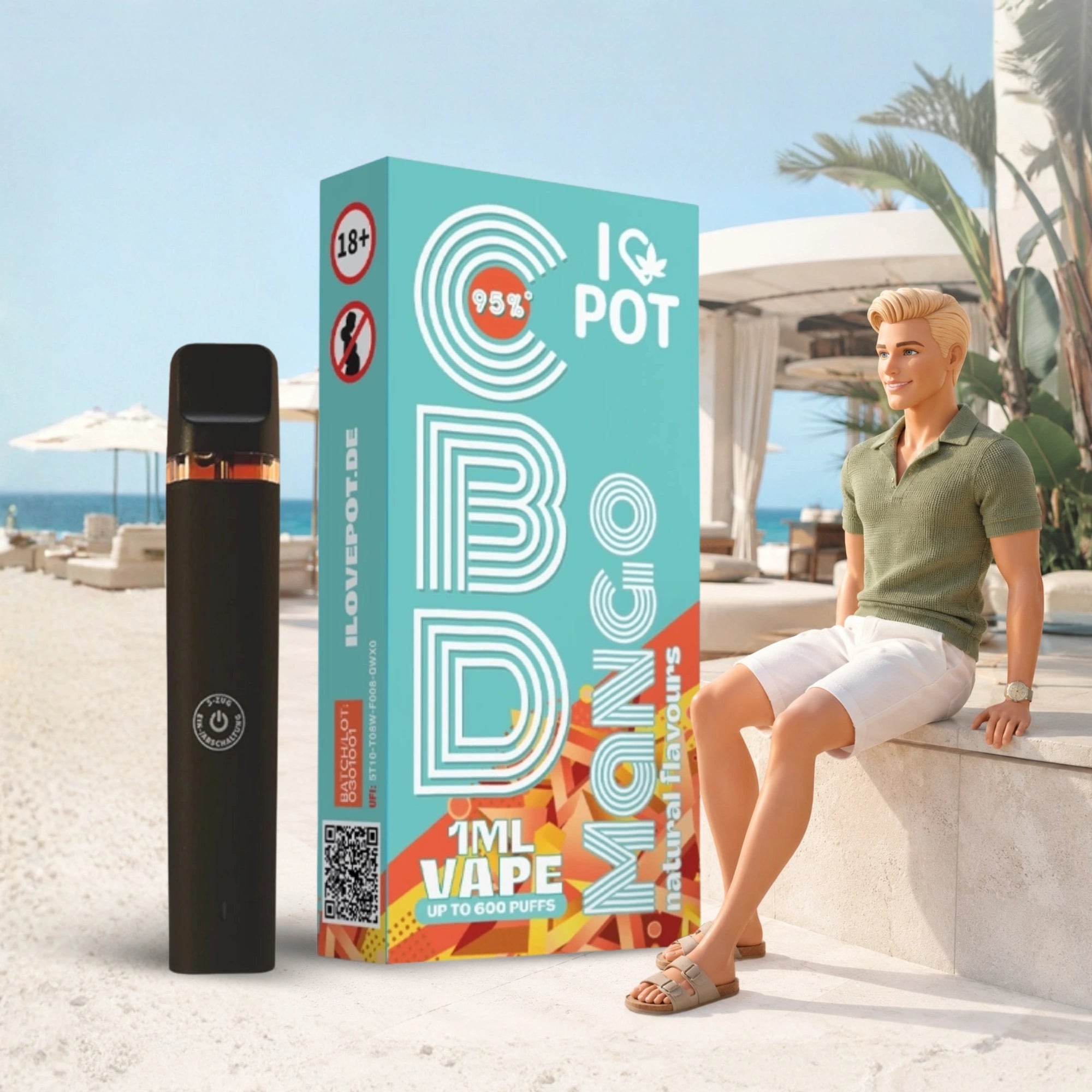 CBD Vape Pen 95% - Mango