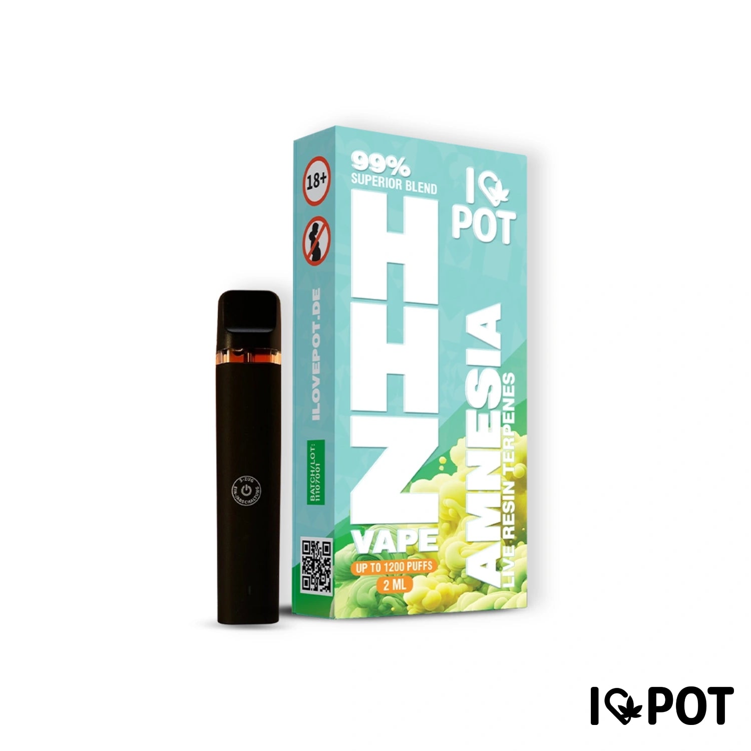 2ML HHZ Vape Pen 95% Amnesia  anhaltender Genuss