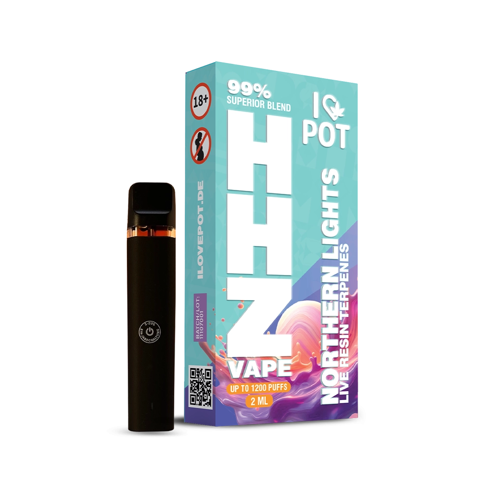 2ML HHZ Vape Pen 95% - Northern Lights
