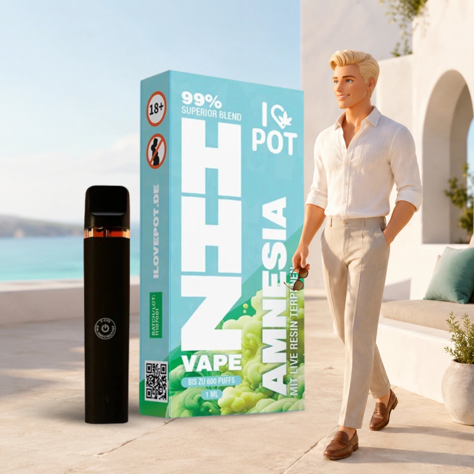 HHZ Vape Pen 95% - Amnesia