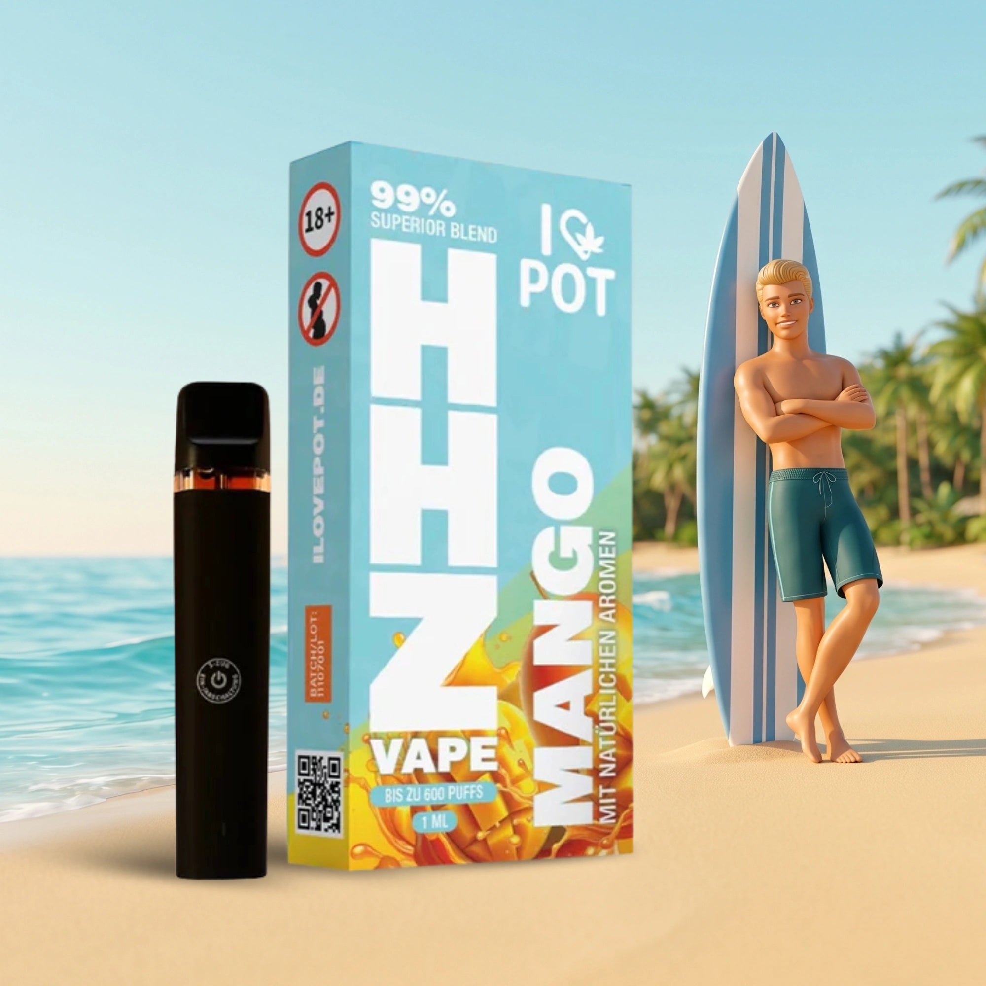 HHZ Vape Pen 95% Mango – Fruchtiger Vape Genuss