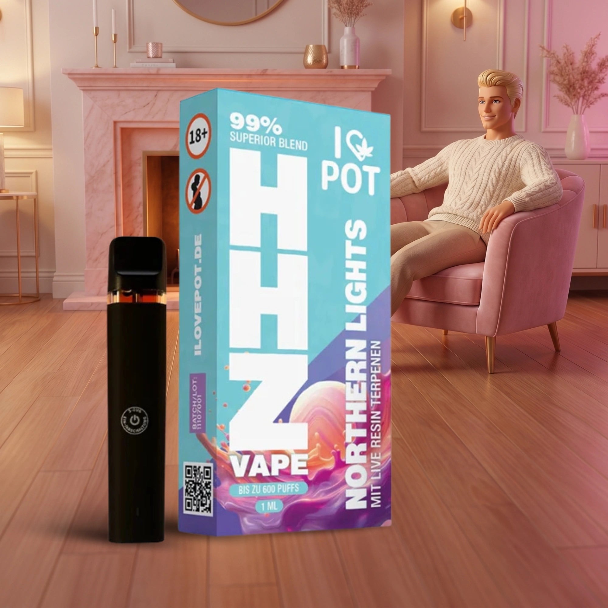 HHZ Vape Pen 95% - Northern Lights