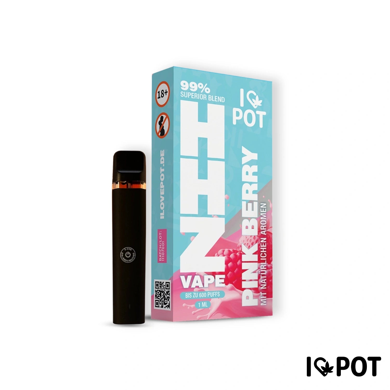 HHZ Vape Pen 95% - Pink Berry