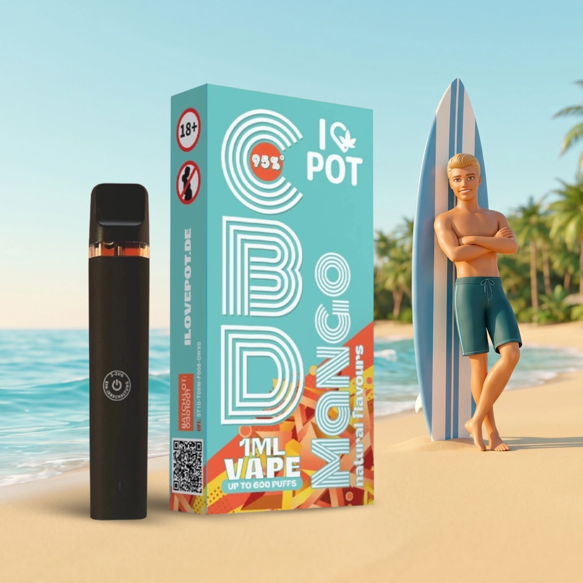 CBD Vape Pen 95% - Mango