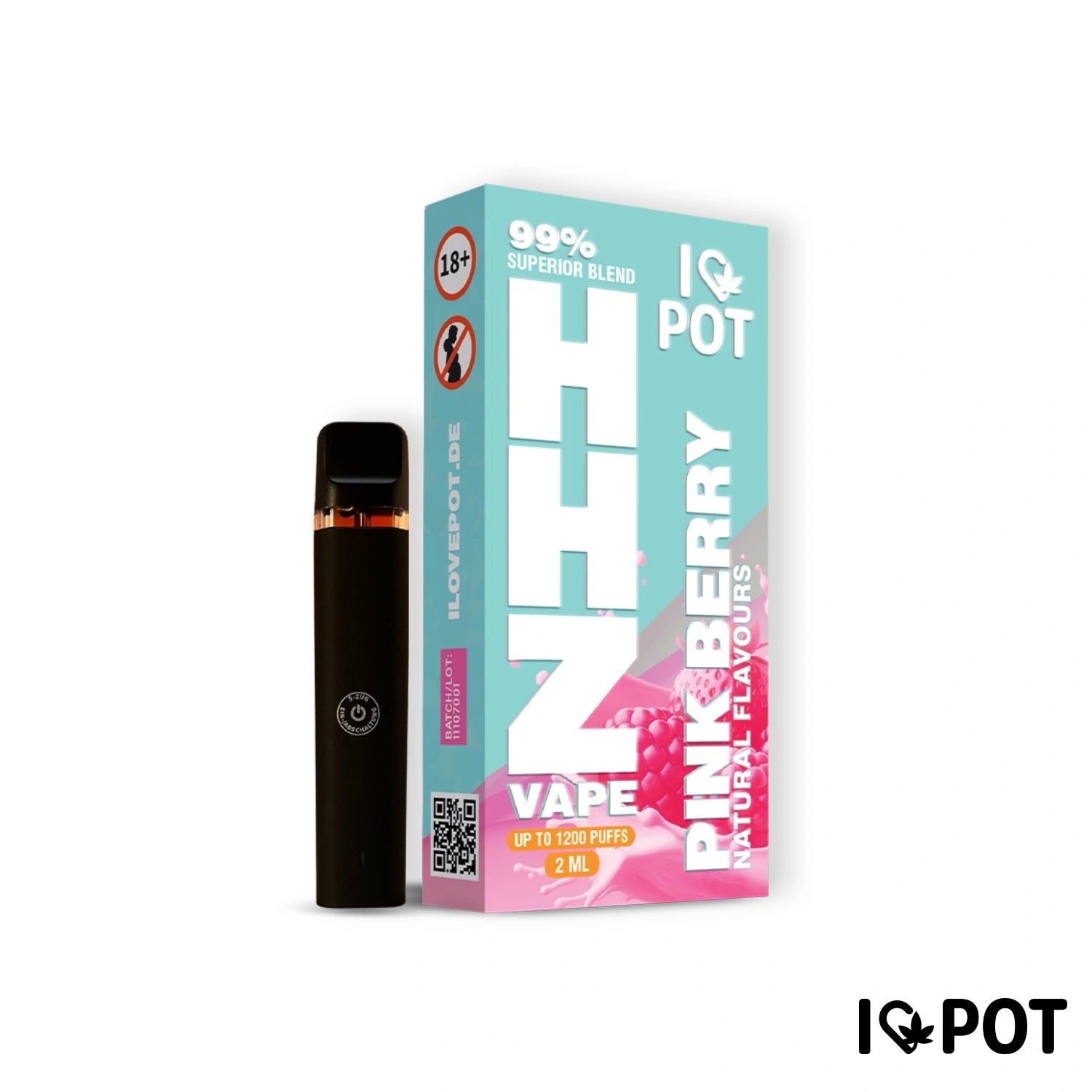 2ML HHZ Vape Pen 95% - Pink Berry