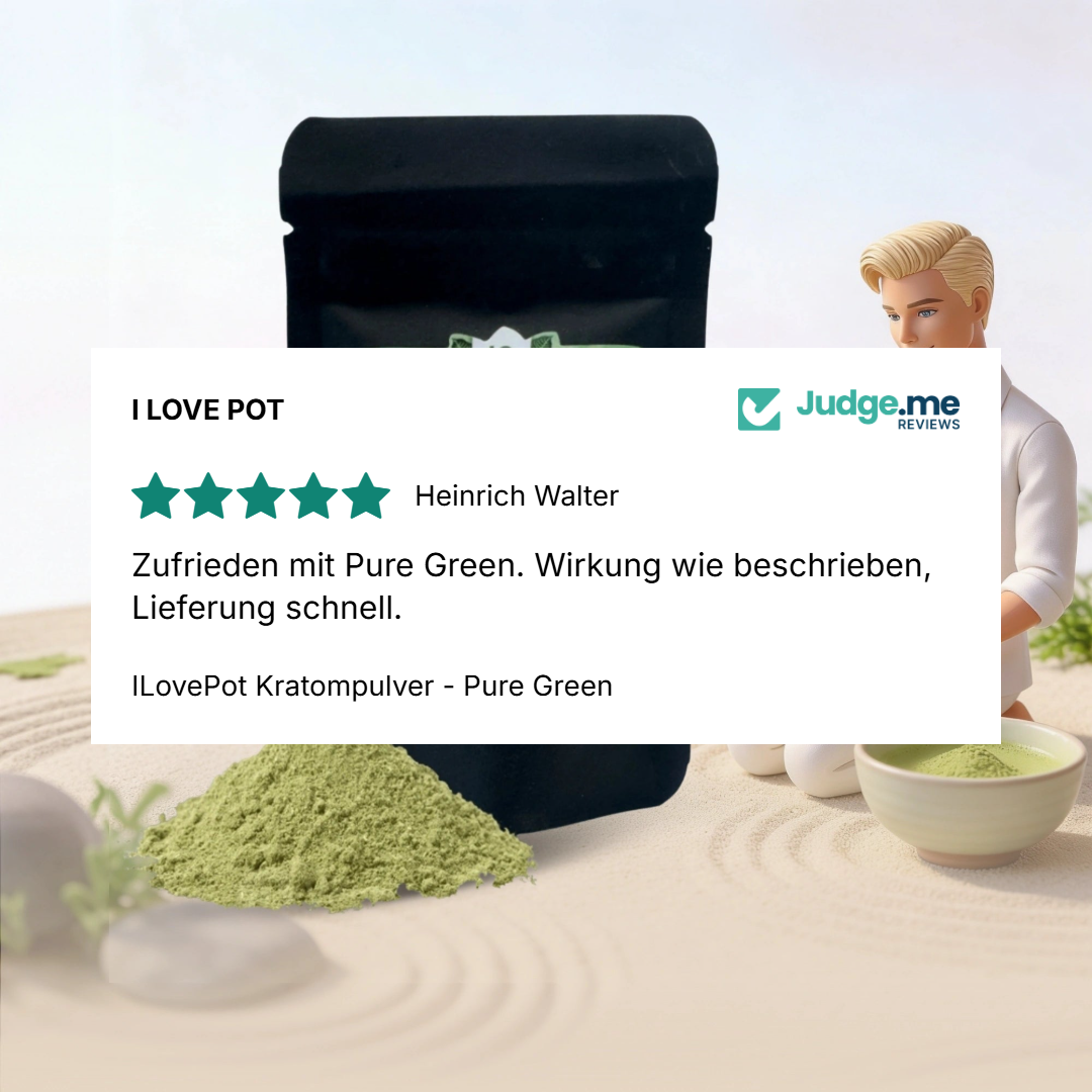 ILovePot Kratompulver - Pure Green