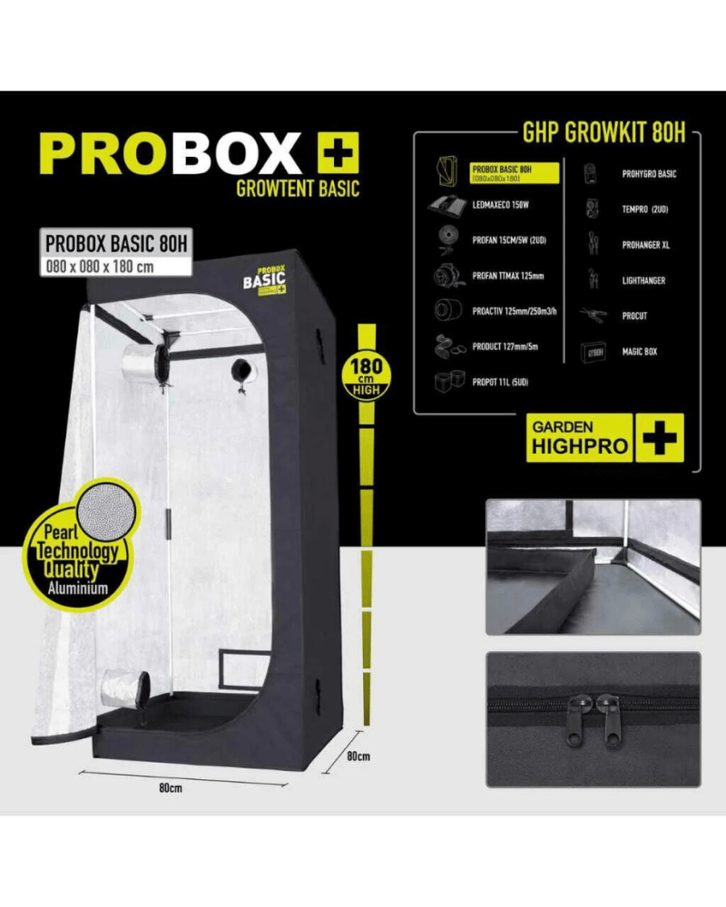 Growbox Set Groß - 80x80x180cm